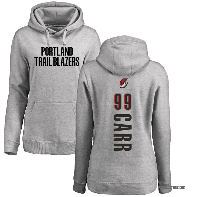 Andrew Carr Women's Portland Trail Blazers Branded Ash Backer Pullover Hoodie