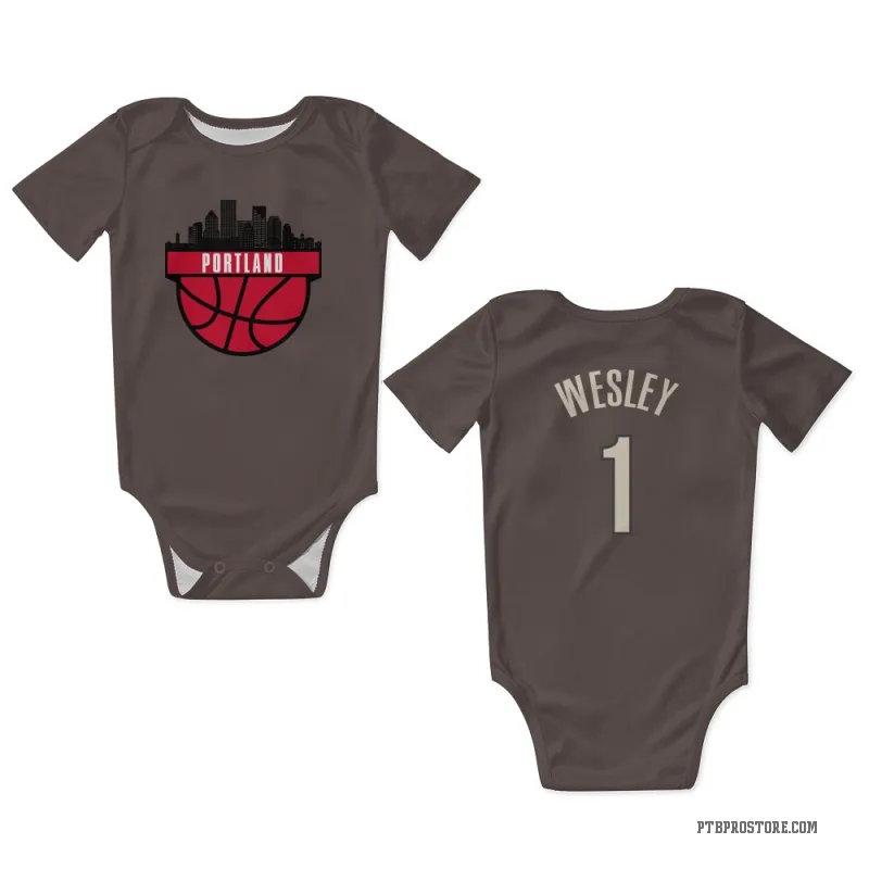 Blake Wesley  Brown Portland Trail Blazers  Newborn & Infant Bodysuit