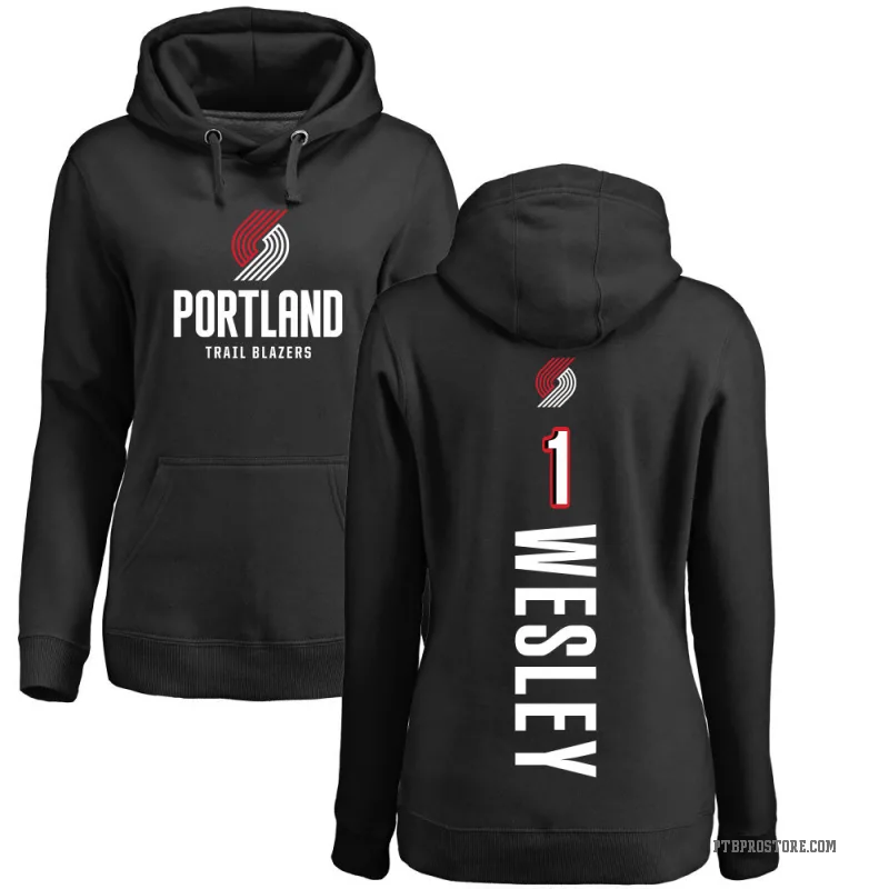 Blake Wesley Women's Black Portland Trail Blazers Branded Backer Pullover Hoodie