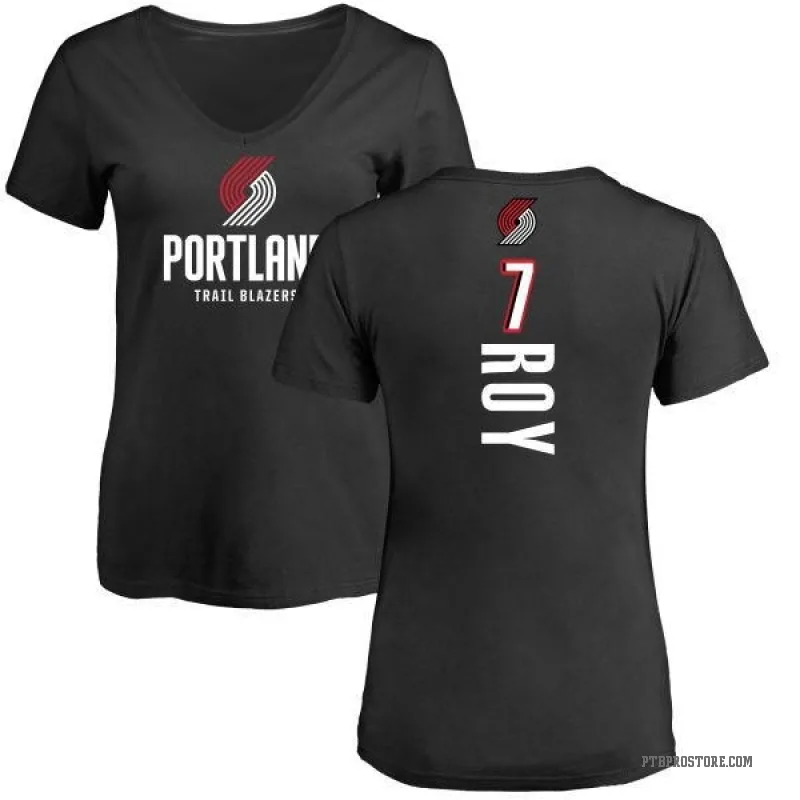 Brandon Roy Women's Black Portland Trail Blazers Backer T-Shirt