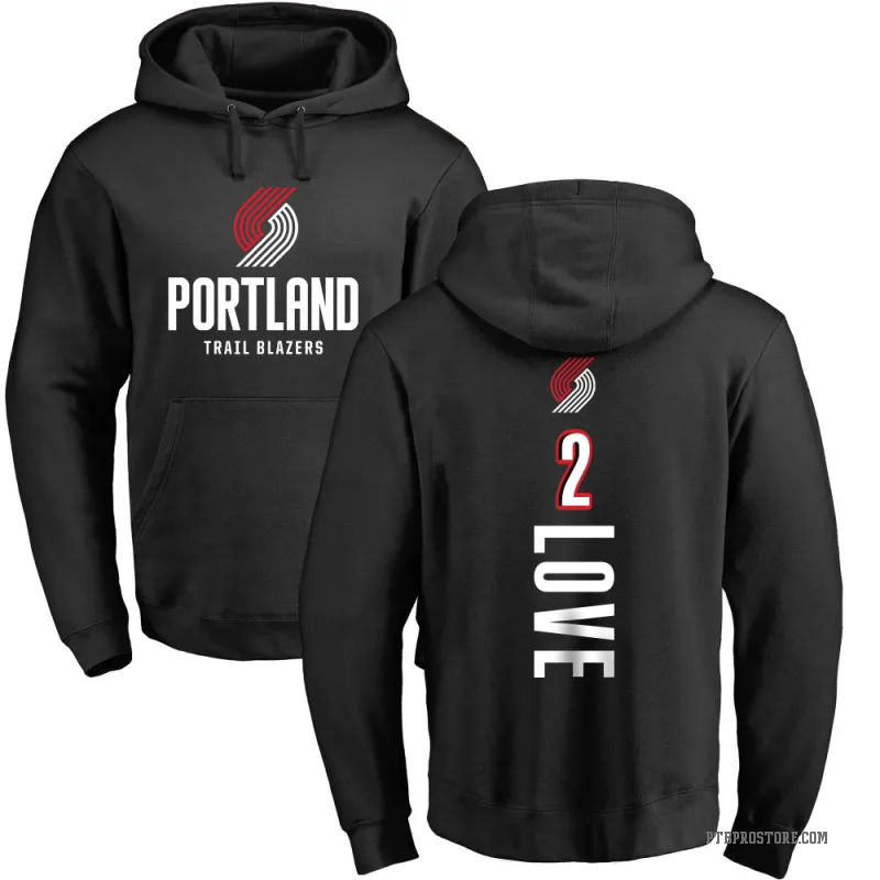 Caleb Love Youth Black Portland Trail Blazers Branded Backer Pullover Hoodie