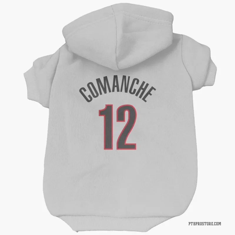 Chance Comanche  White Portland Trail Blazers  Cat & Dog Pet Hoodie