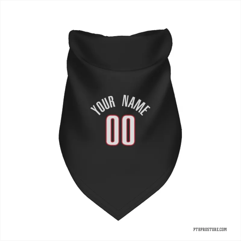 Custom  Black Portland Trail Blazers   Cat & Dog Pet Bandana