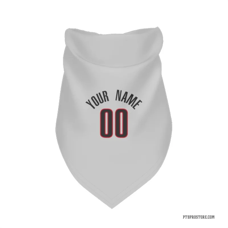 Custom  White Portland Trail Blazers   Cat & Dog Pet Bandana