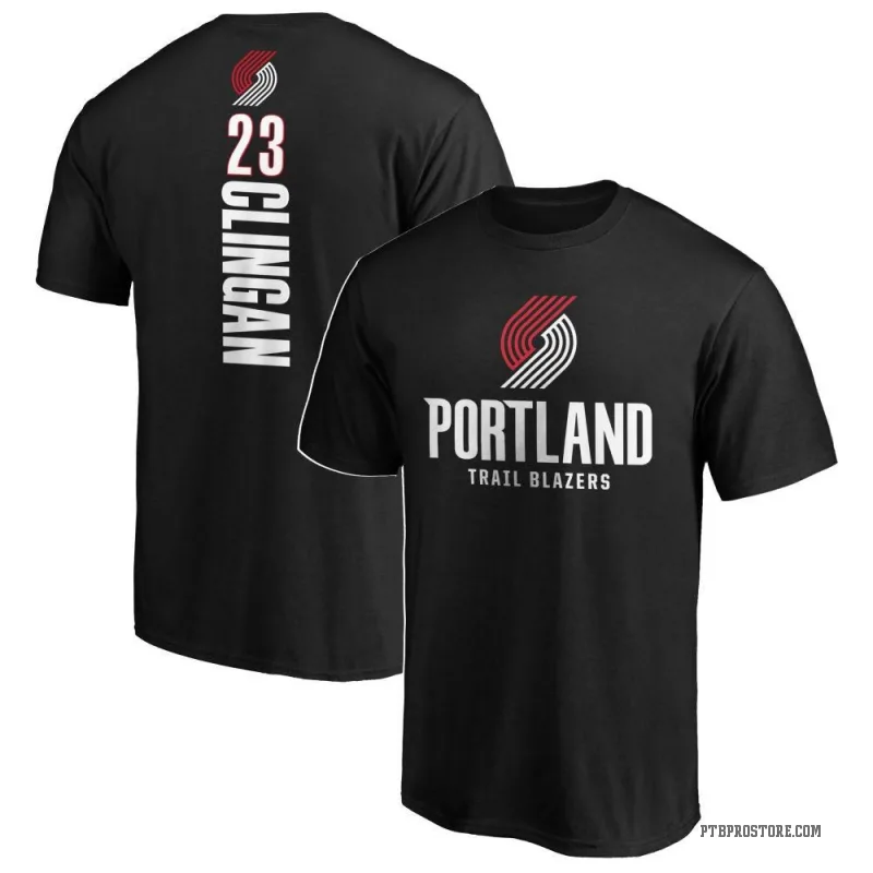 Donovan Clingan Men's Black Portland Trail Blazers Backer T-Shirt