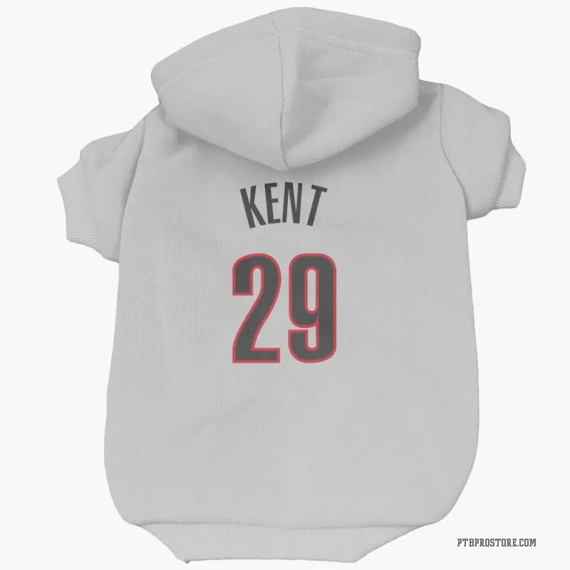 Jayson Kent  White Portland Trail Blazers  Cat & Dog Pet Hoodie