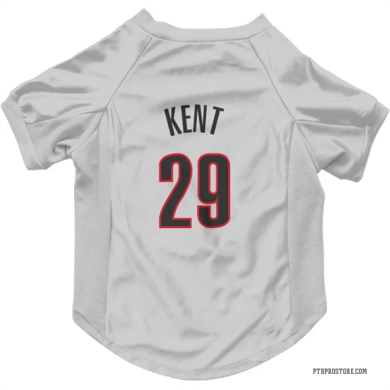 Jayson Kent  White Portland Trail Blazers  Cat & Dog Pet Jersey