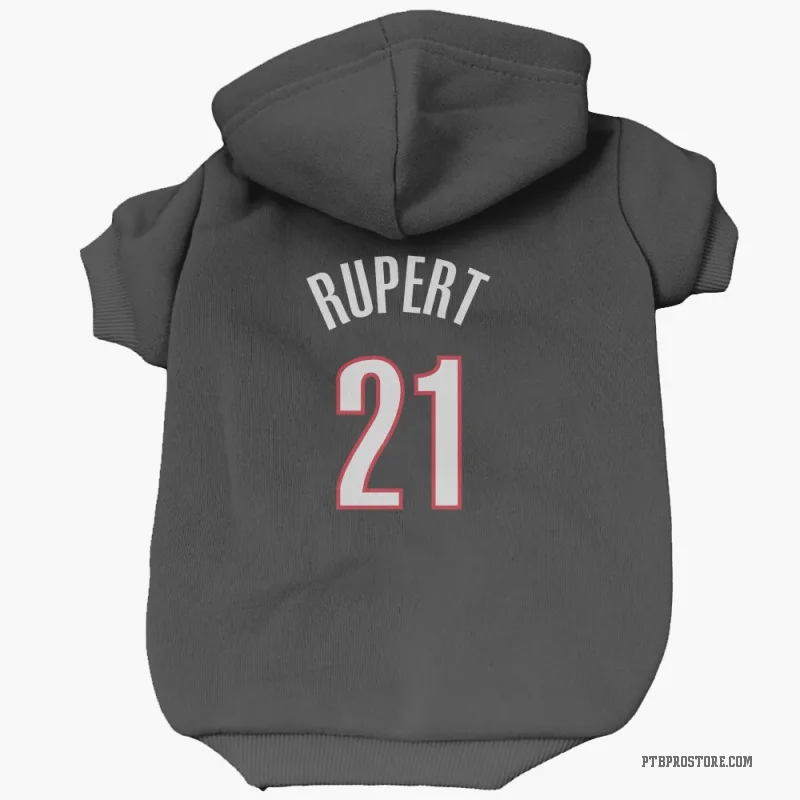 Rayan Rupert  Black Portland Trail Blazers  Cat & Dog Pet Hoodie