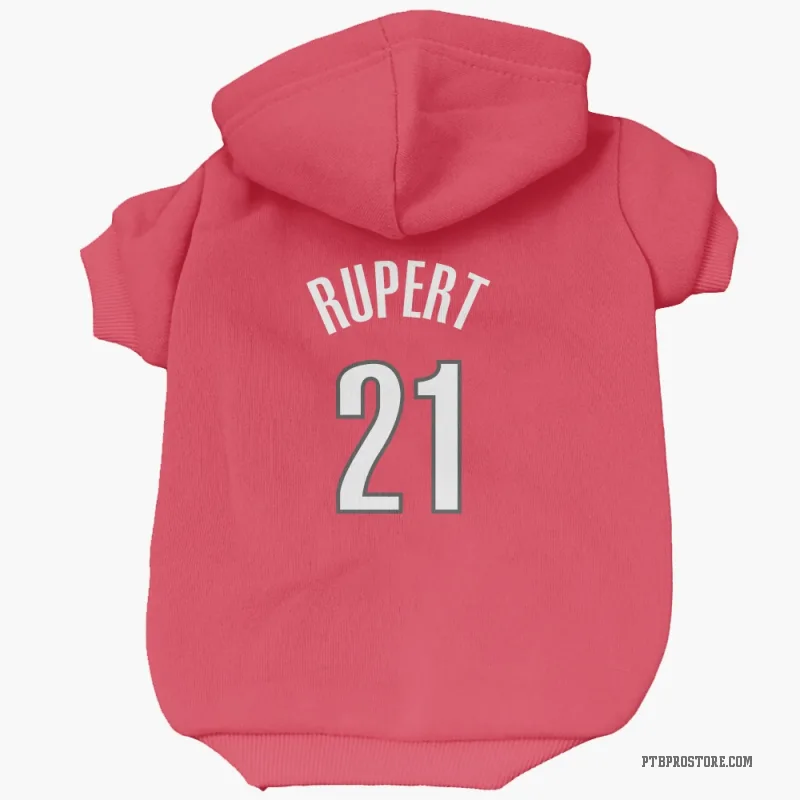 Rayan Rupert  Red Portland Trail Blazers  Cat & Dog Pet Hoodie