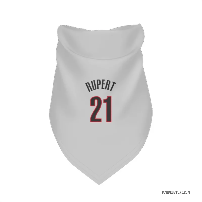 Rayan Rupert  White Portland Trail Blazers  Cat & Dog Pet Bandana