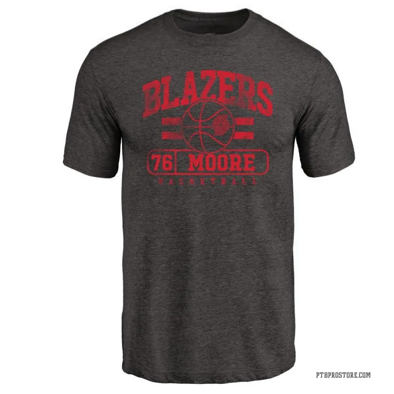 Taze Moore Youth Black Portland Trail Blazers Baseline T-Shirt