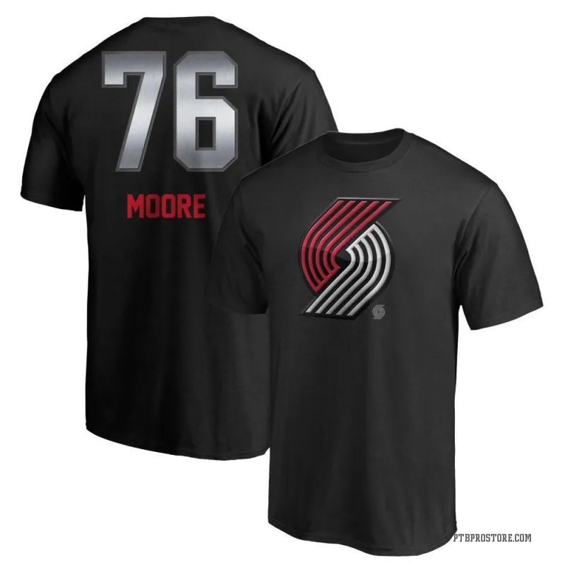 Taze Moore Youth Black Portland Trail Blazers Midnight Mascot T-Shirt