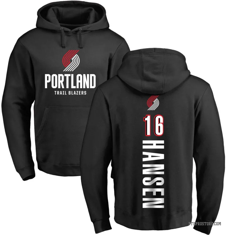 Yang Hansen Youth Black Portland Trail Blazers Branded Backer Pullover Hoodie